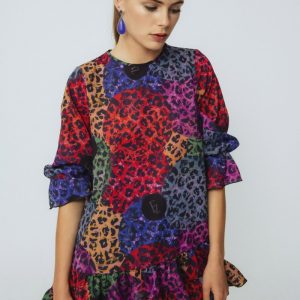Blusa Lolita Small Animals Malva.