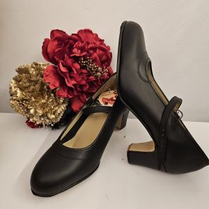 Tacón flamenco negro