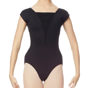 Maillot manga corta con blonda