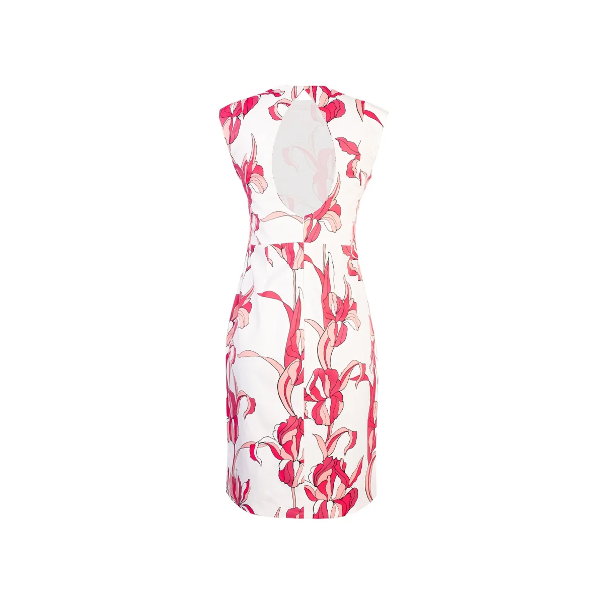 Vestido Escote Espalda Fucsia - Imagen 3