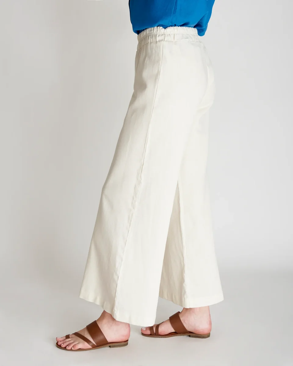 Pantalon con lino corte recto Sahara - Imagen 4