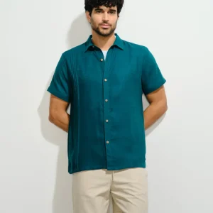 Camisa de Lino con alforza Lorenzo