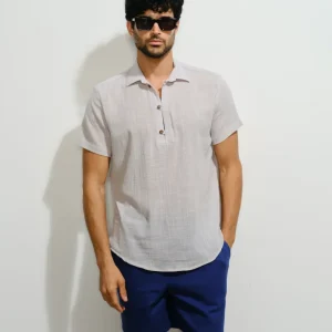 Camisa de algodon manta Andy