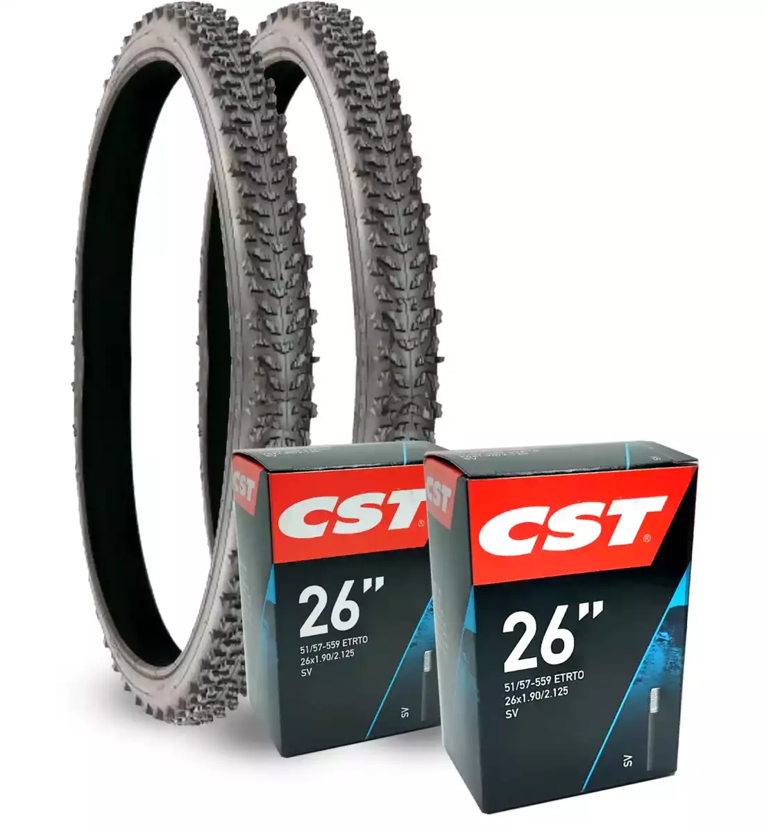 OFERTA 2 CUBIERTAS TKM + 2 CÁMARAS TOLS MTB 26×1,95 - Imagen 2