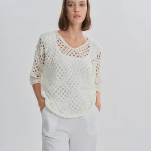 Blusa Oversize crochet Loira