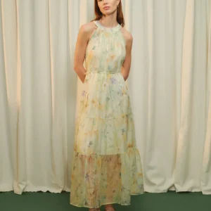 Vestido largo estampado Tulipan