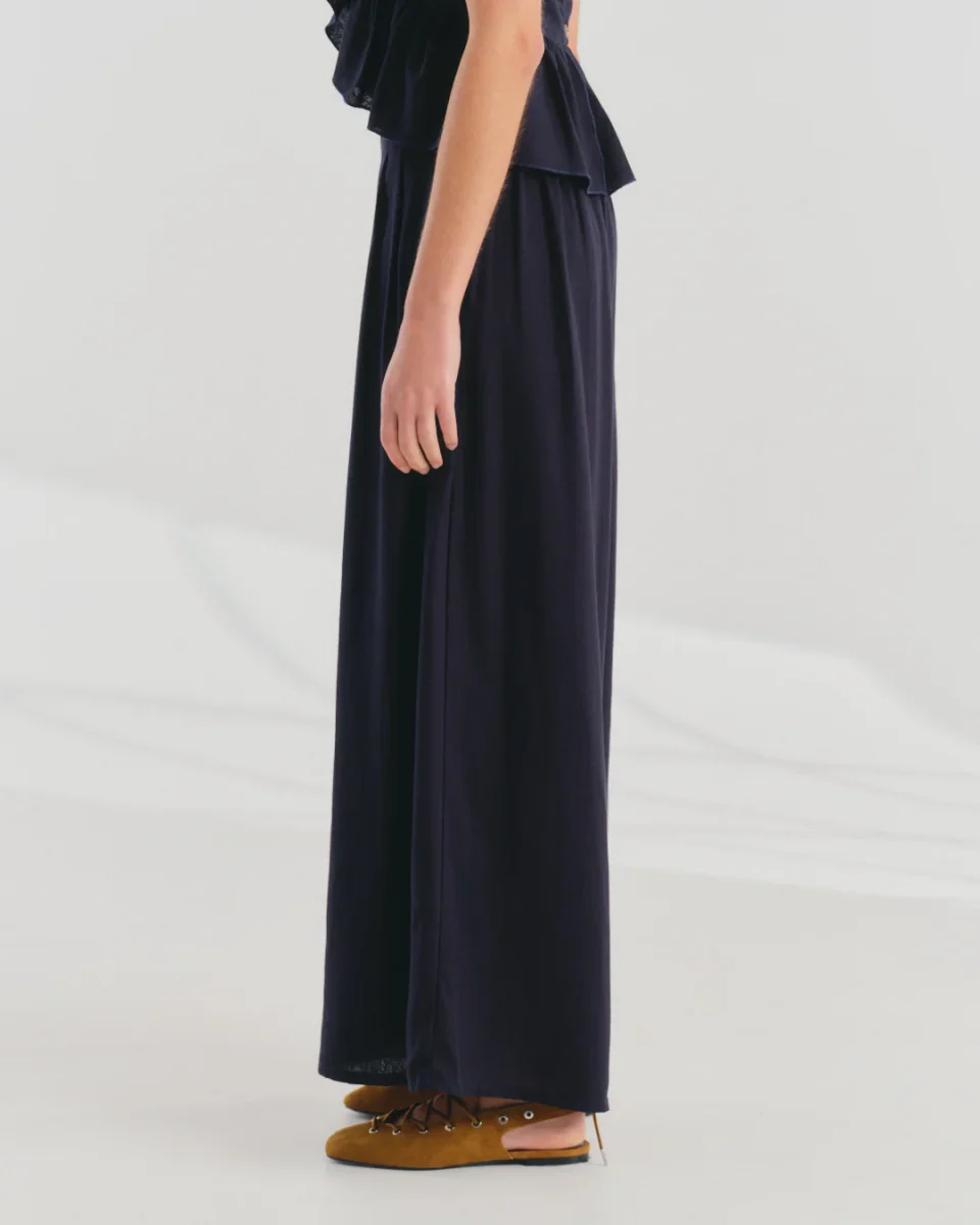 Pantalon con lino y botones Karime - Imagen 5