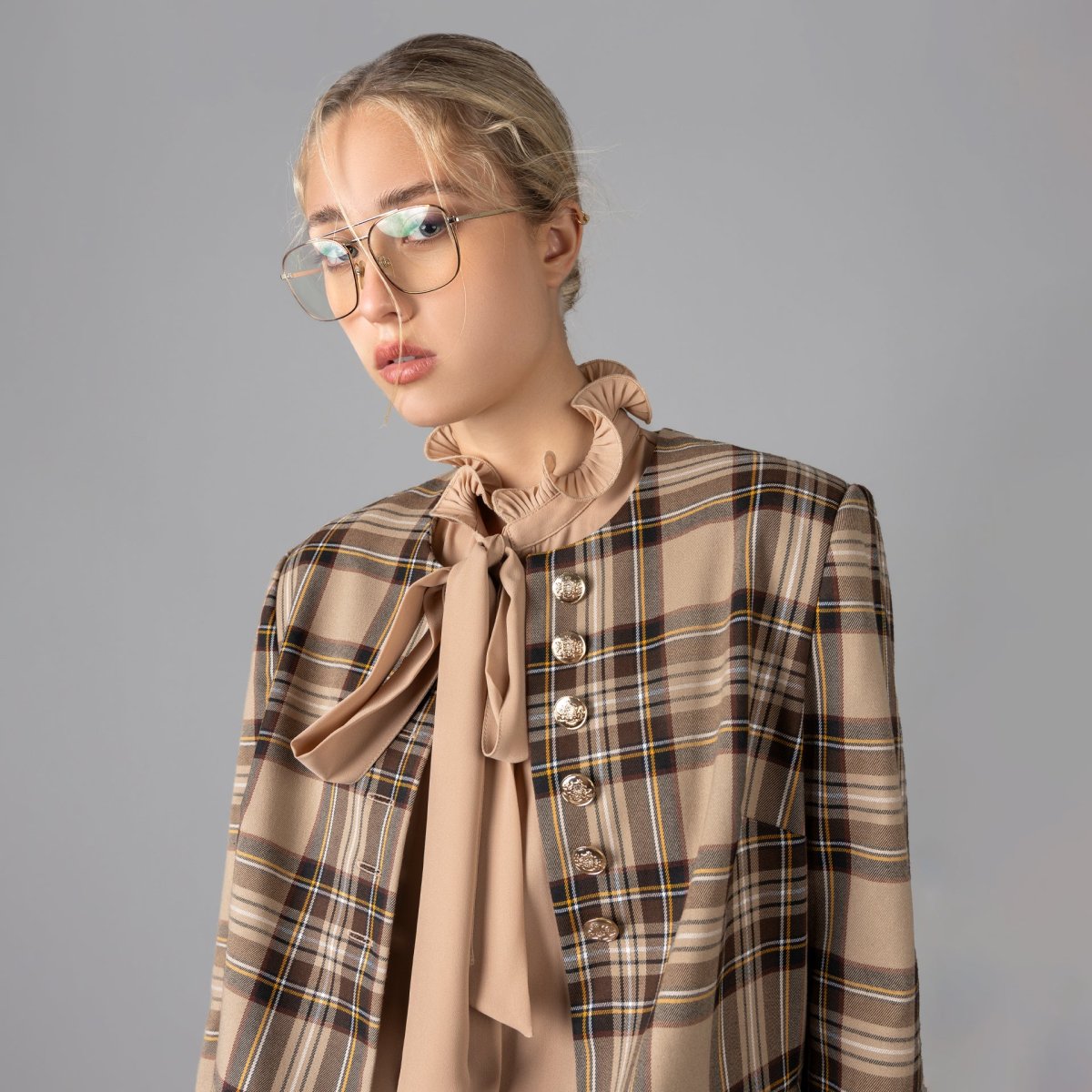 Saco Escosés Kullu Beige - Imagen 3