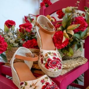 Alpargata «Flamenca» Beige